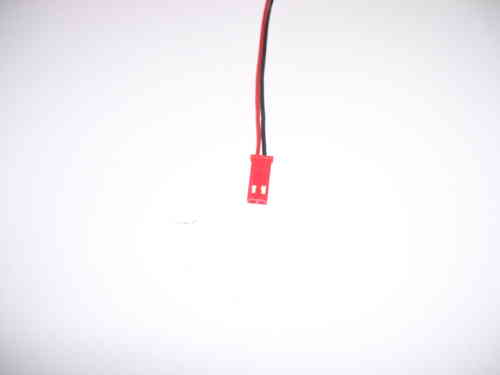 Akkukabel, 2x 0,14mm, Stecksystem BEC rot, Buchse (weiblich)