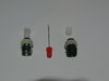 Schraubfassung Kunststoff für 5mm LEDs Schwarz oder Chrom Farben