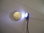 2 x Oldtimer Lampen stehend mit Alu Reflektor und Streuglas D=14mm
