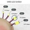 LED SMD 0805 2,0x1,25mm mit litze fertig verlötet verschieden Farben und Spannungen wählbar+