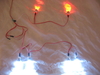 LED Set für Kinder Autos 4x weiss 2x rot 50cm Kabel+
