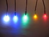 LED D=5mm Klar mit Kabel fertig verlötet Farbe Spannung wählb.+