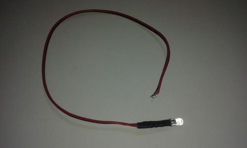 Flacker LED D=5mm Klar fertig verlötet Farbe/Spannung wählbar+