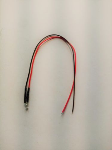 Restposten 3mm LED Klar Superhell 4-13V- mit 20 cm Kabel+